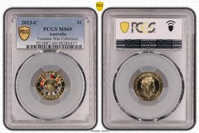 2023-C $2 Vietnam War Colorized MS69