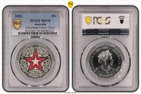 2023 50C Christmas Festive Floral MS70