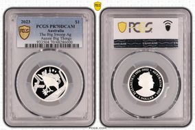 2023 $1 The Big Swoop Ag Aussie Big Things PR70DCAM