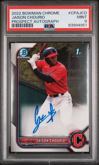 2022 Bowman Bowman Chrome PROSPECT AUTOGRAPH #CPA-JCO Chourio front