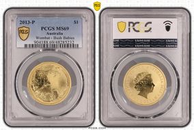 2013-P $1 Wombat - Bush Babies MS69