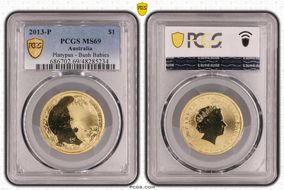 2013-P $1 Platypus - Bush Babies MS69