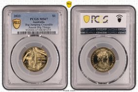 2023 $1 Big Jumping Crocodile Aussie Big Things MS67