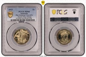 2023 $1 Big Jumping Crocodile Aussie Big Things MS66