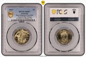 2023 $1 Big Jumping Crocodile Aussie Big Things MS67