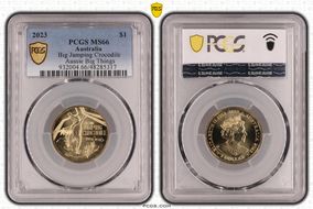 2023 $1 Big Jumping Crocodile Aussie Big Things MS66