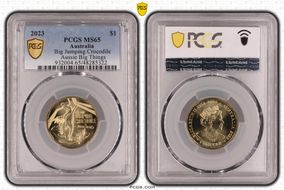 2023 $1 Big Jumping Crocodile Aussie Big Things MS65