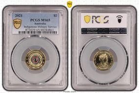 2021 $2 Indigenous Military Service Colorized MS65