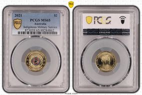 2021 $2 Indigenous Military Service Colorized MS65