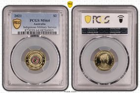 2021 $2 Indigenous Military Service Colorized MS64