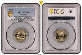 2021 $2 Indigenous Military Service Colorized MS64