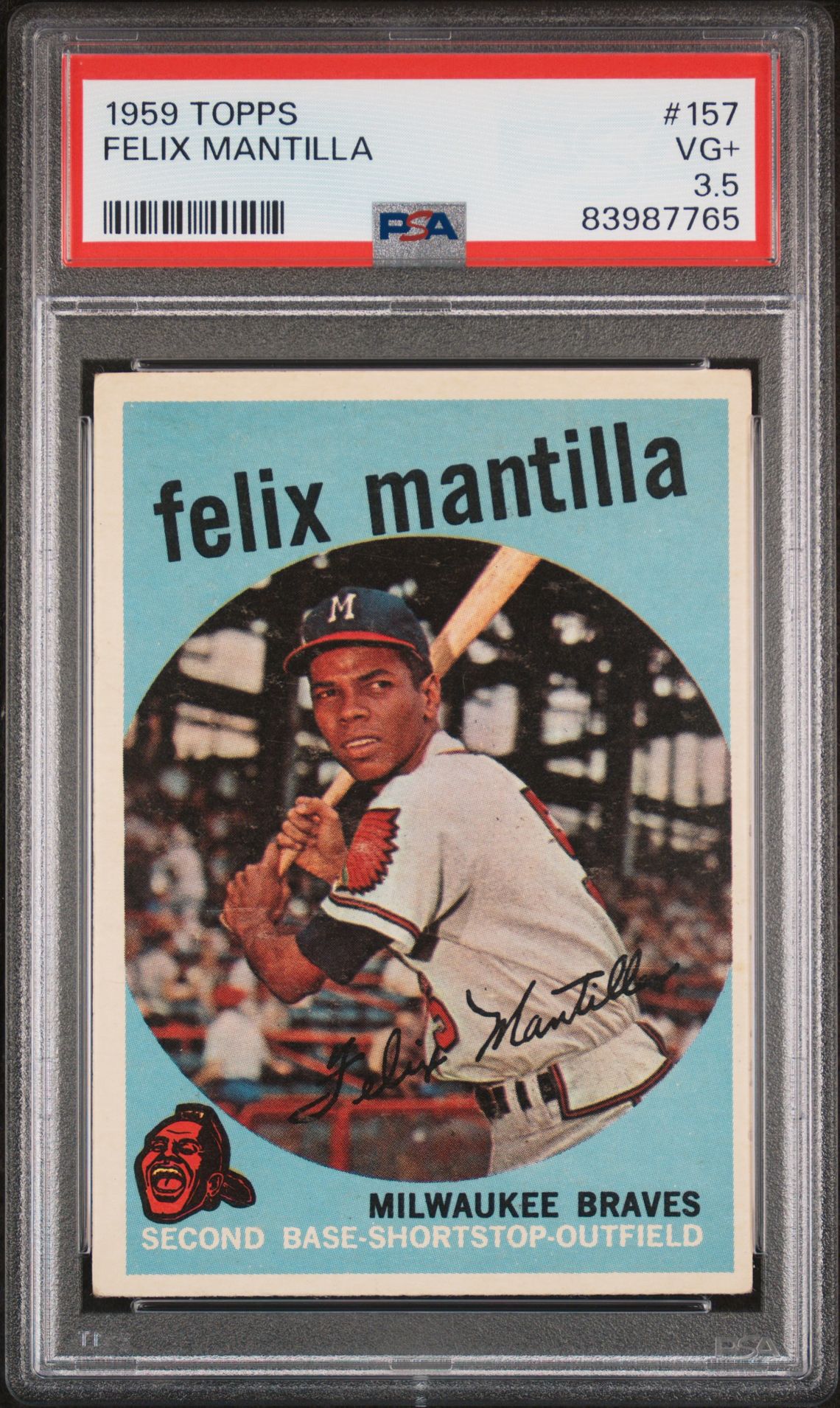 1959 Topps TOPPS #157 Felix Mantilla front