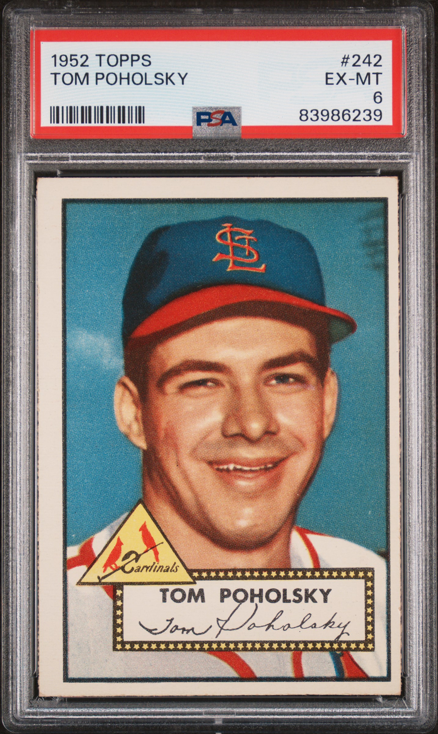 1952 TOPPS #242 TOM POHOLSKY