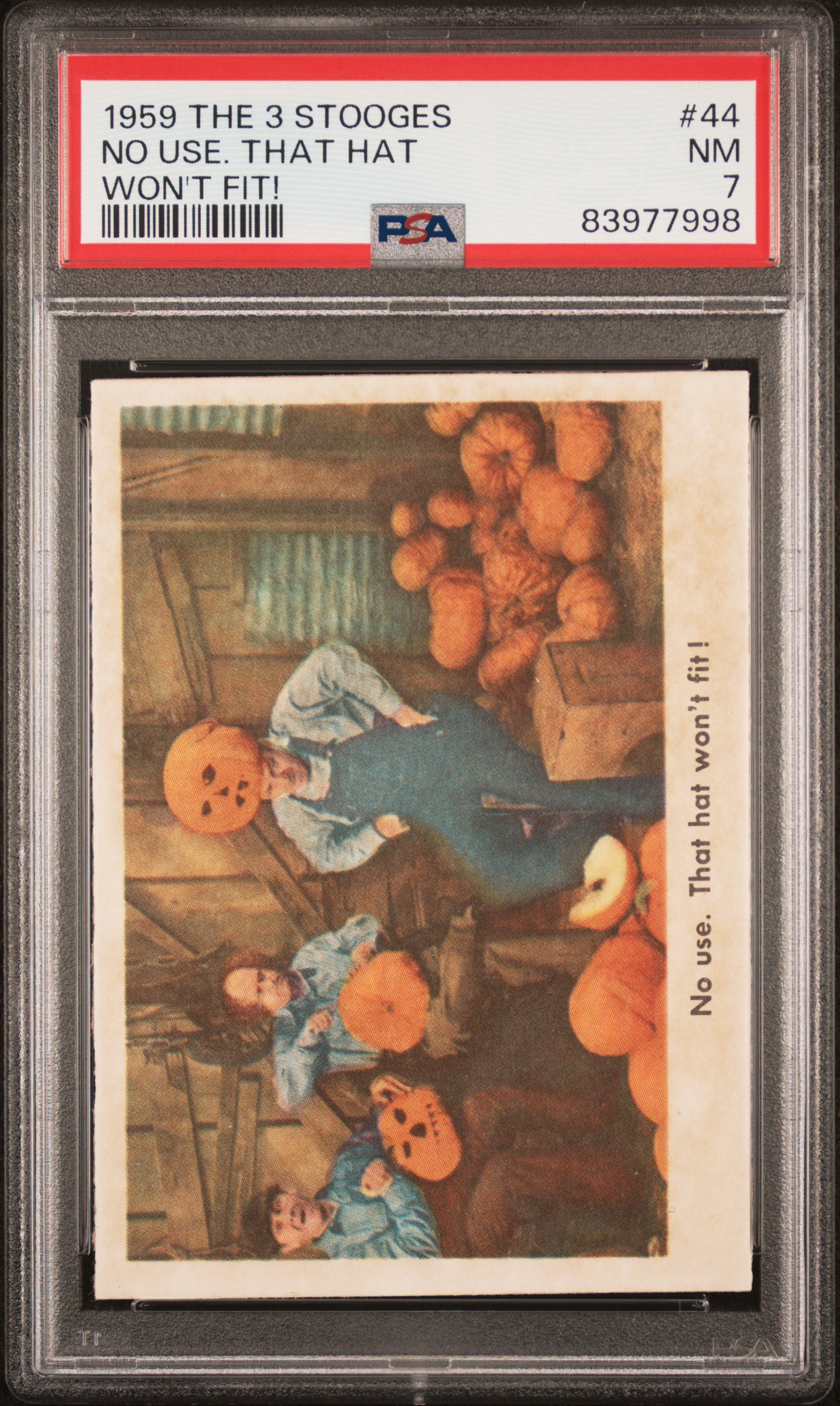 1959 THE 3 STOOGES #44 NO USE. THAT HAT WON'T FIT!