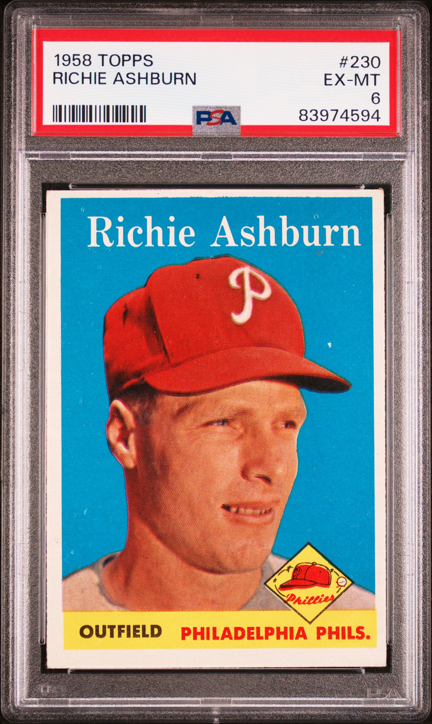 1958 TOPPS #230 RICHIE ASHBURN