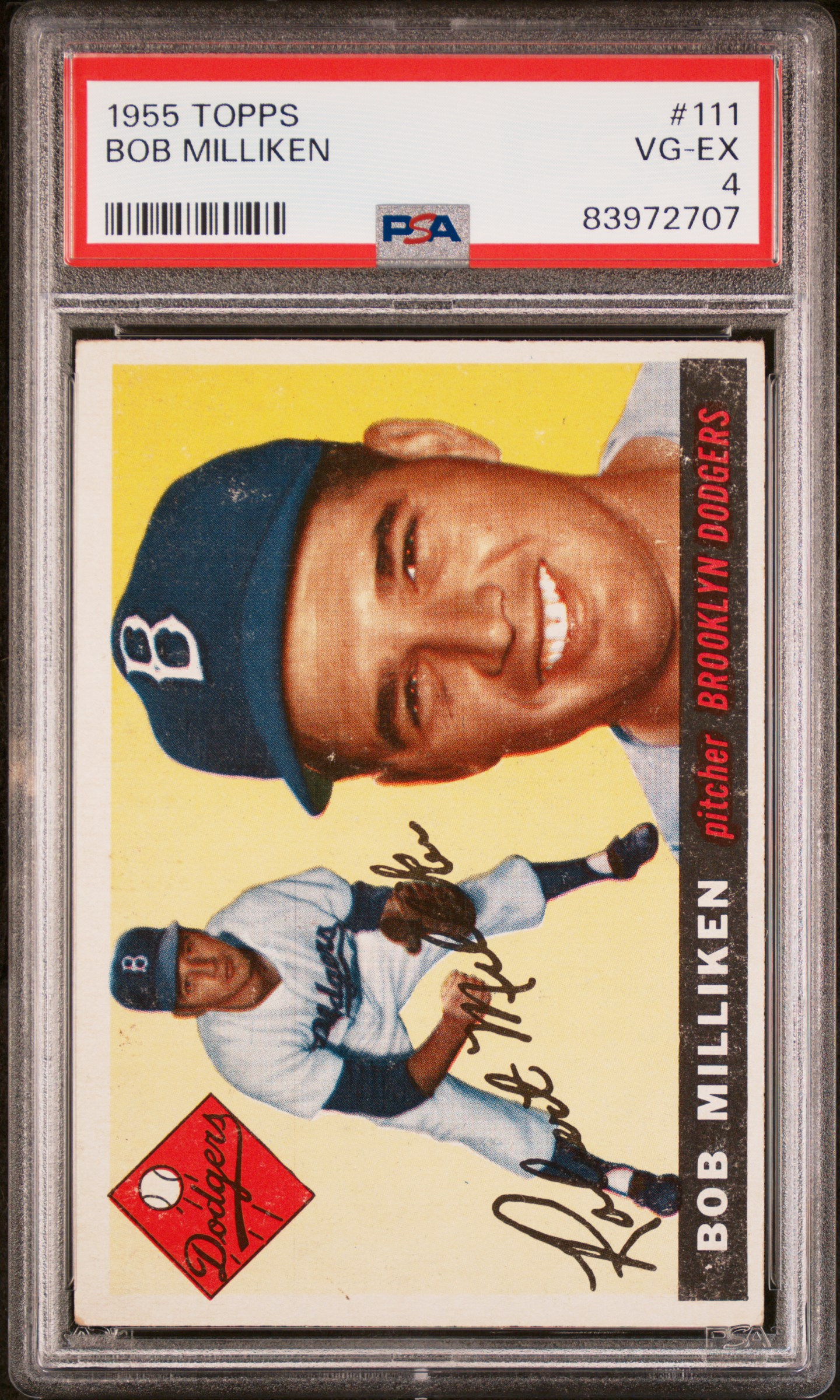 1955 TOPPS #111 BOB MILLIKEN