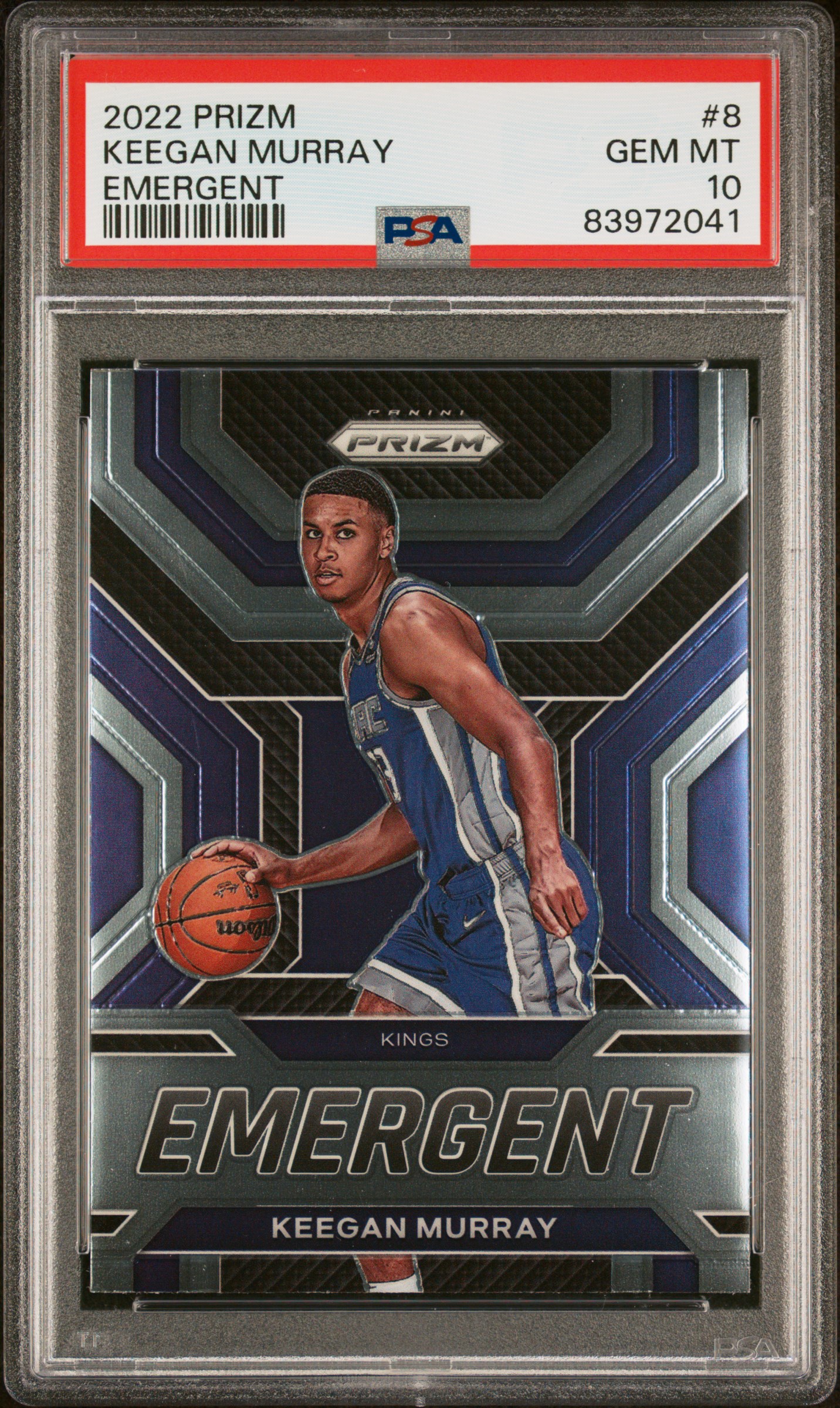 2022 PANINI PRIZM EMERGENT #8 KEEGAN MURRAY EMERGENT