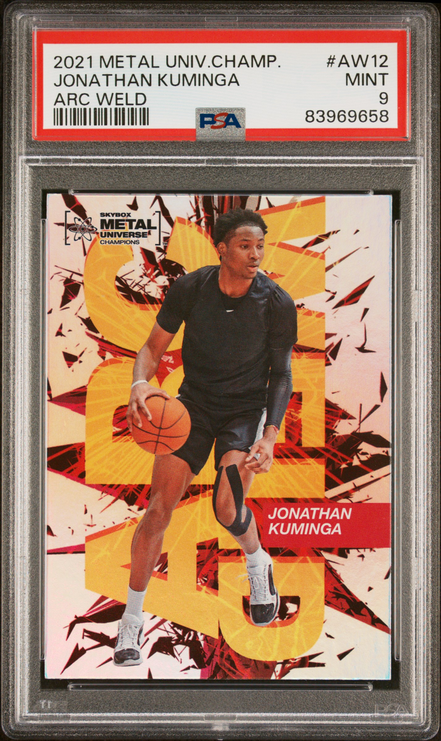 2021 SKYBOX METAL UNIVERSE CHAMPIONS ARC WELD #AW12 JONATHAN KUMINGA ARC WELD