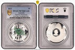 2022 $5 Daintree Rainforest Colorized PR70DCAM
