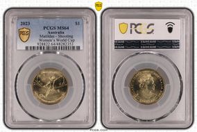 2023 $1 Matildas - Shooting Women’s World Cup MS64