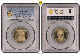 2023 $1 Matildas - Goal Keeping Women’s World Cup MS64