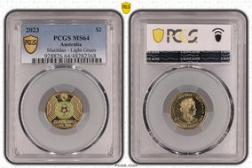 2023 $2 Matildas - Light Green Colorized MS64