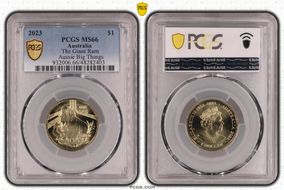 2023 $1 The Giant Ram Aussie Big Things MS66