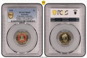 2023 $2 Vegemite Centenary Colorized Happy Little Vegemites MS65