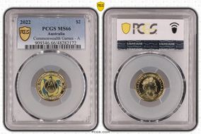 2022 $2 Commonwealth Games - A Colorized MS66