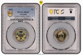 2022 $2 Commonwealth Games - U Colorized MS67