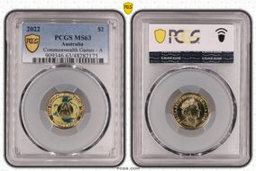 2022 $2 Commonwealth Games - A Colorized MS63