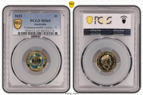 2022 $2 Commonwealth Games - S Colorized MS65