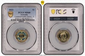 2022 $2 Commonwealth Games - S Colorized MS68