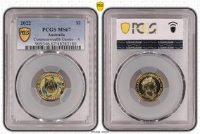 2022 $2 Commonwealth Games - A Colorized MS67