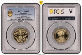 2022 $1 Commonwealth Games Integrity MS66