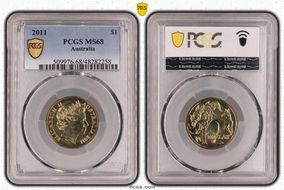 2011 $1 MS68