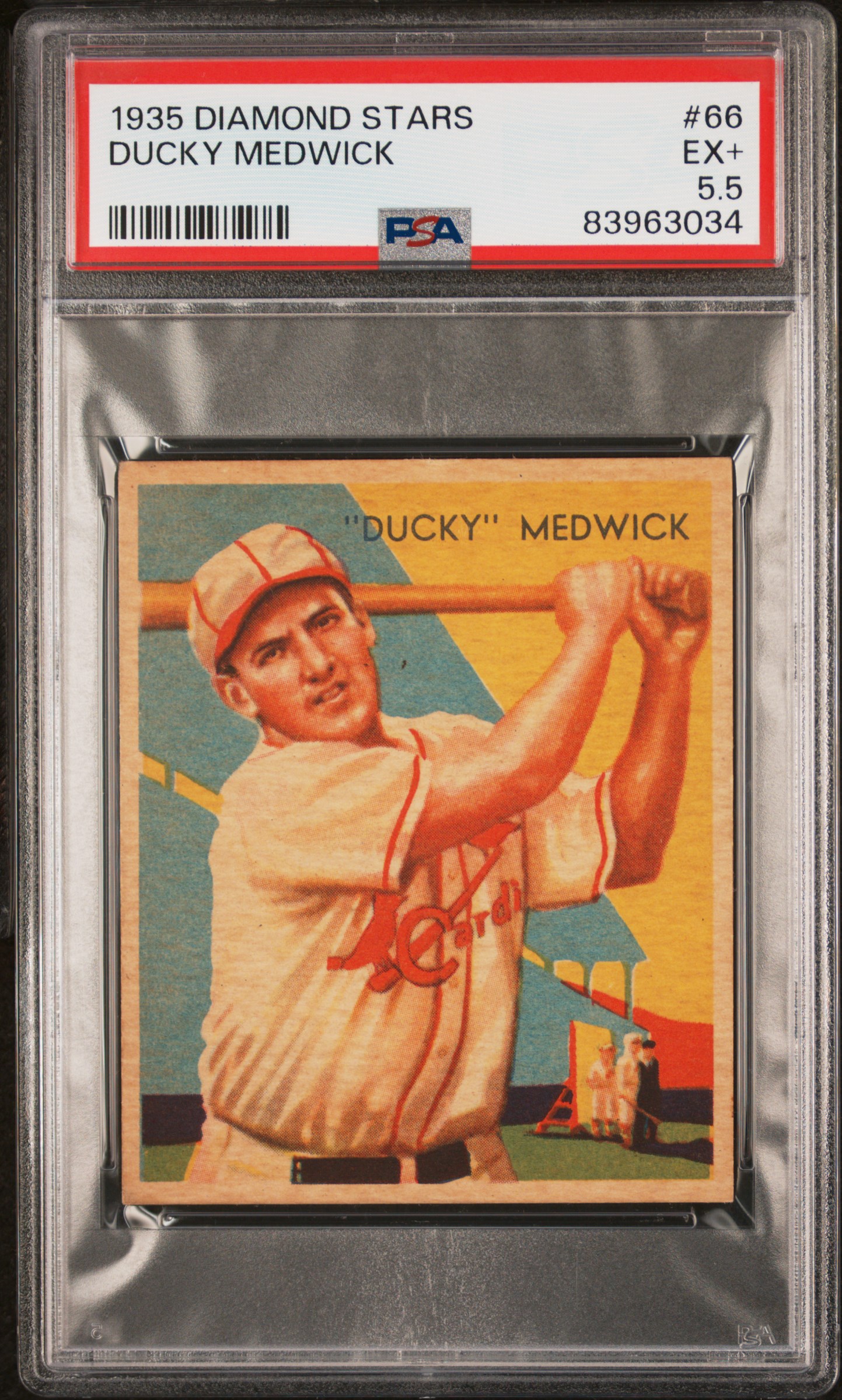 1935 DIAMOND STARS #66 DUCKY MEDWICK