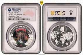 2024 $5 Wallaman Falls Beauty of the World MS70