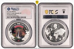 2024 $5 Wallaman Falls Beauty of the World MS70