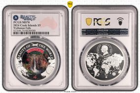 2024 $5 Wallaman Falls Beauty of the World MS70