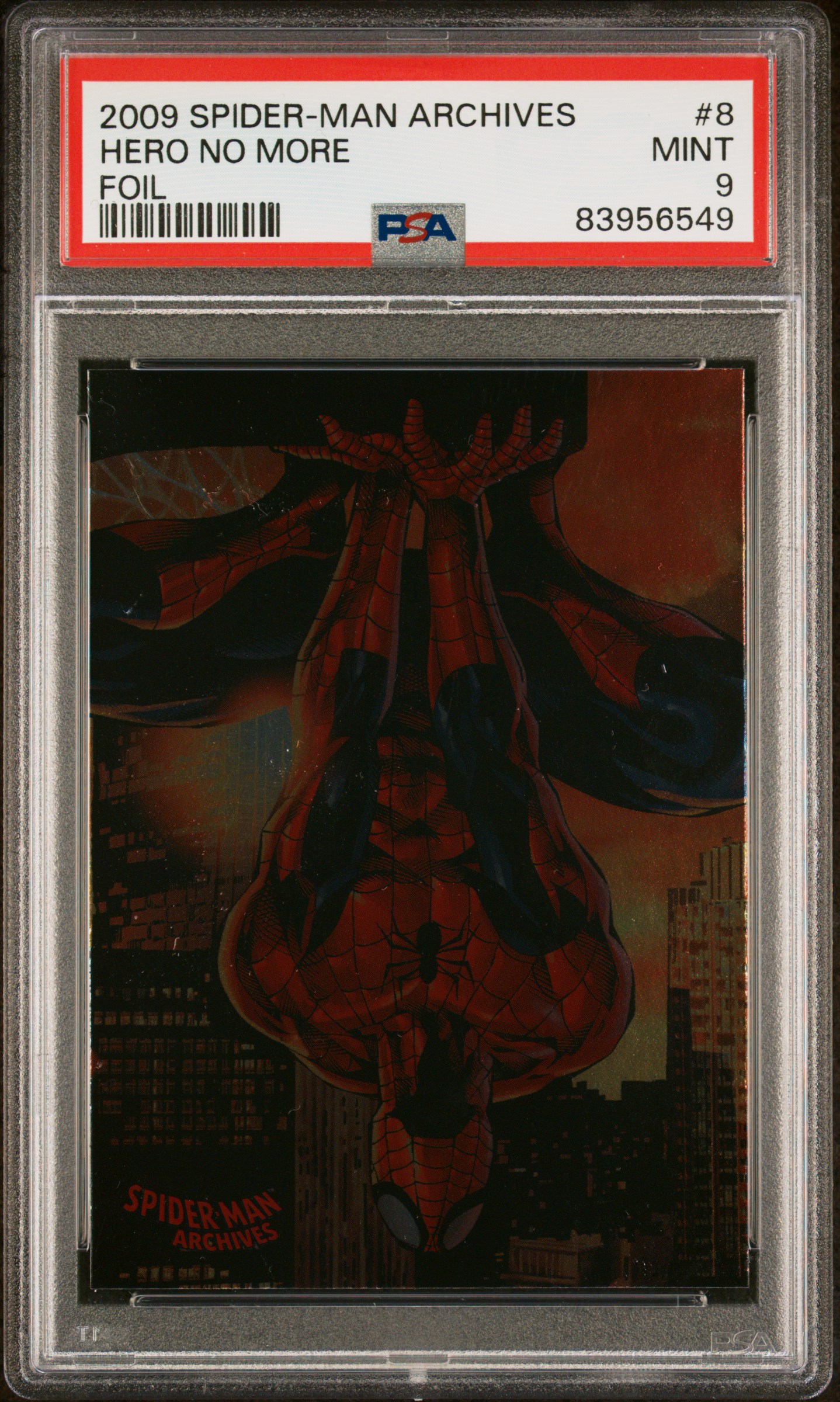 2009 SPIDER-MAN ARCHIVES #8 HERO NO MORE FOIL