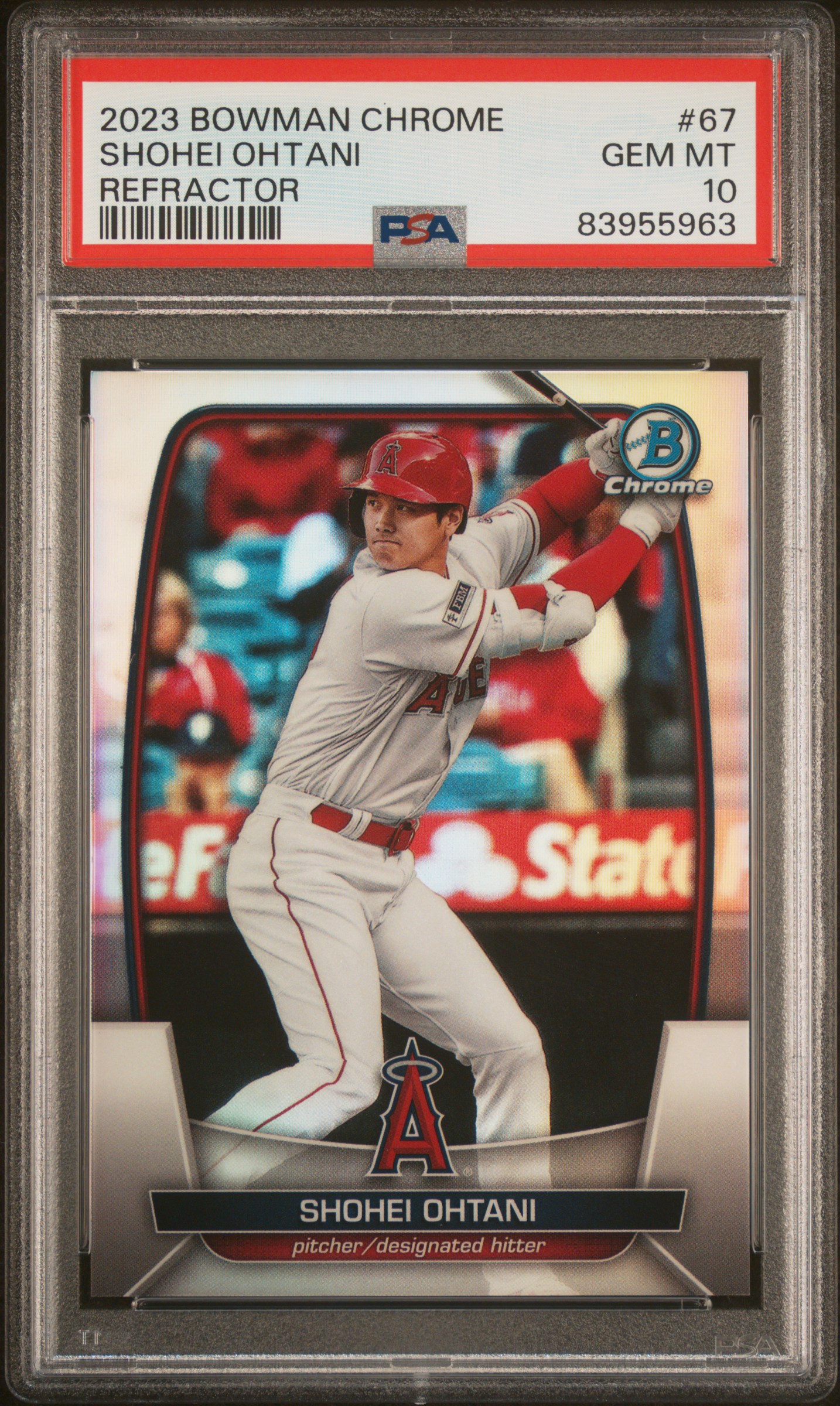2023 Bowman Bowman Chrome REFRACTOR #67 Shohei Ohtani front