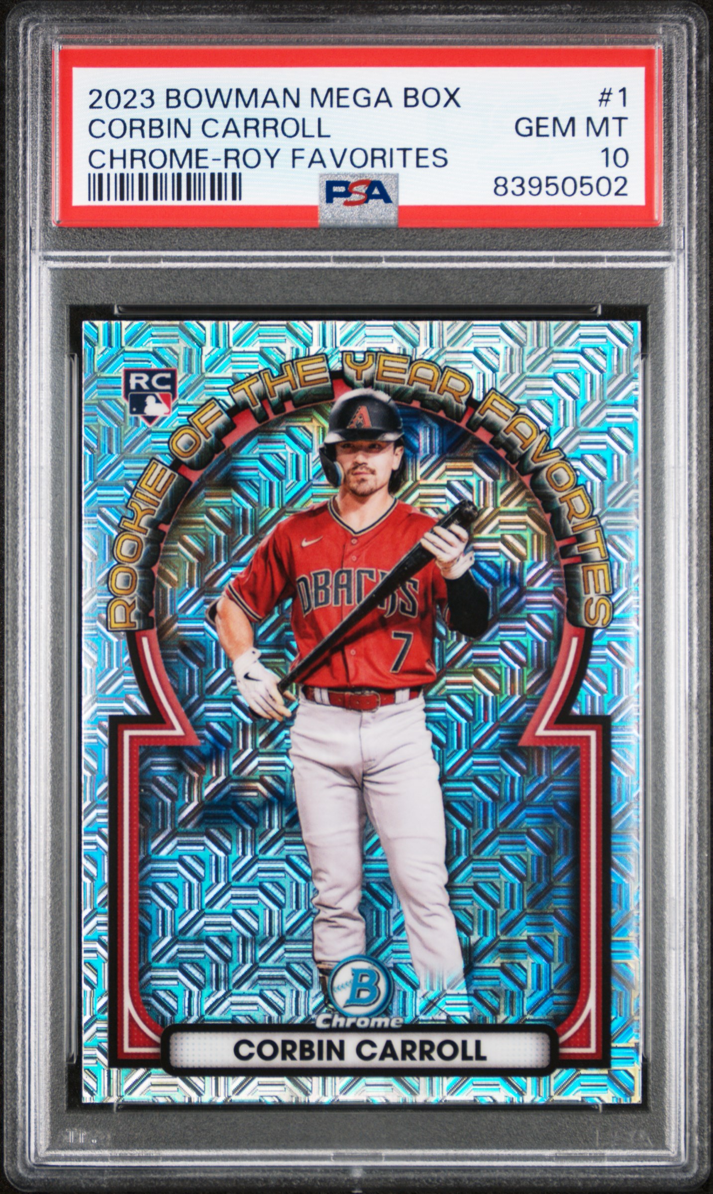 2023 BOWMAN MEGA BOX CHROME ROY FAVORITES #1 CORBIN CARROLL
