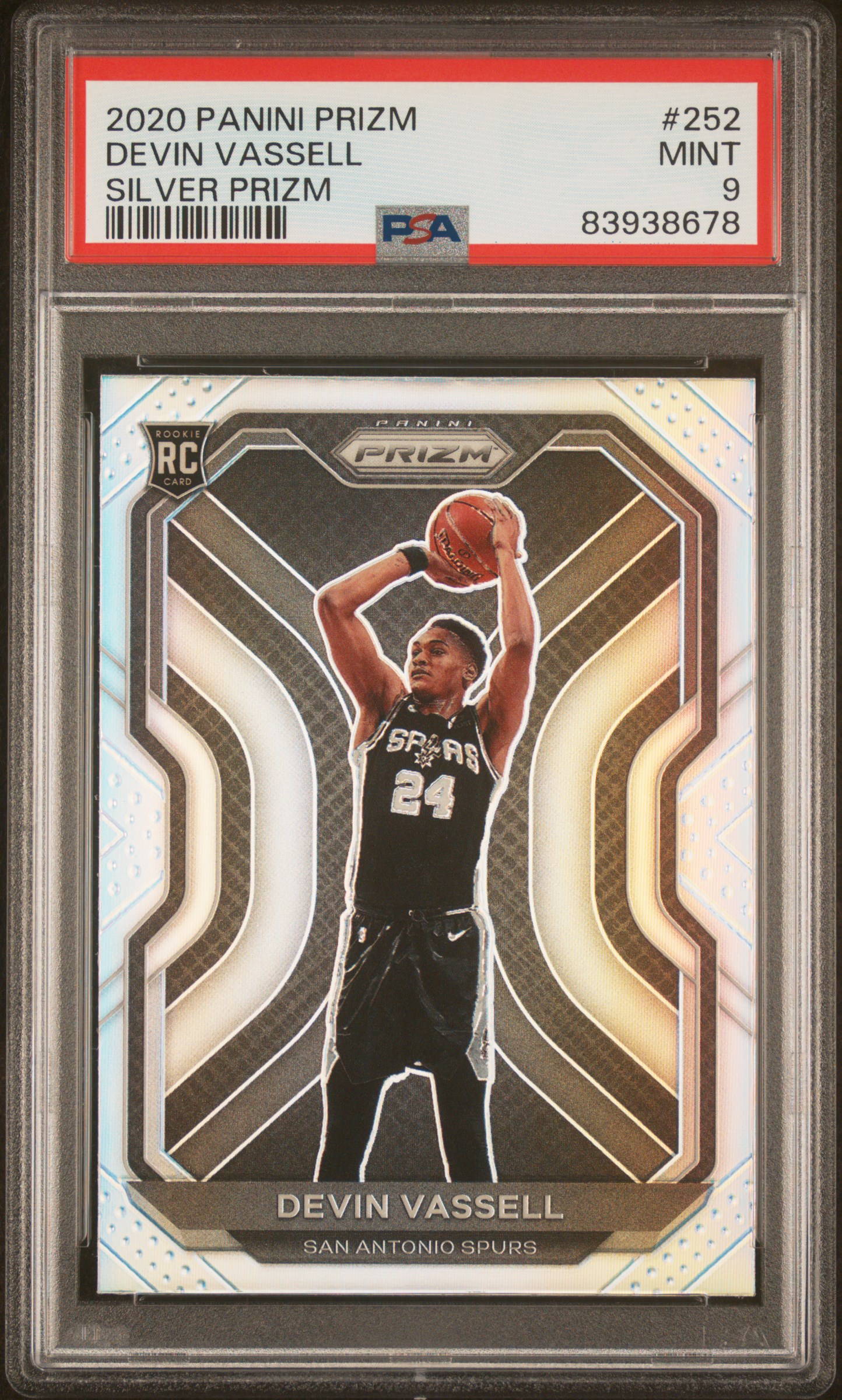 2020 PANINI PRIZM #252 DEVIN VASSELL SILVER PRIZM