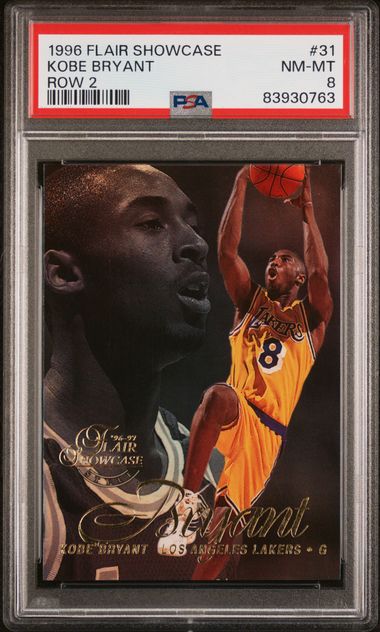 1996 Flair Showcase Row 2 #31 Kobe Bryant PSA 8 on Goldin Marketplace