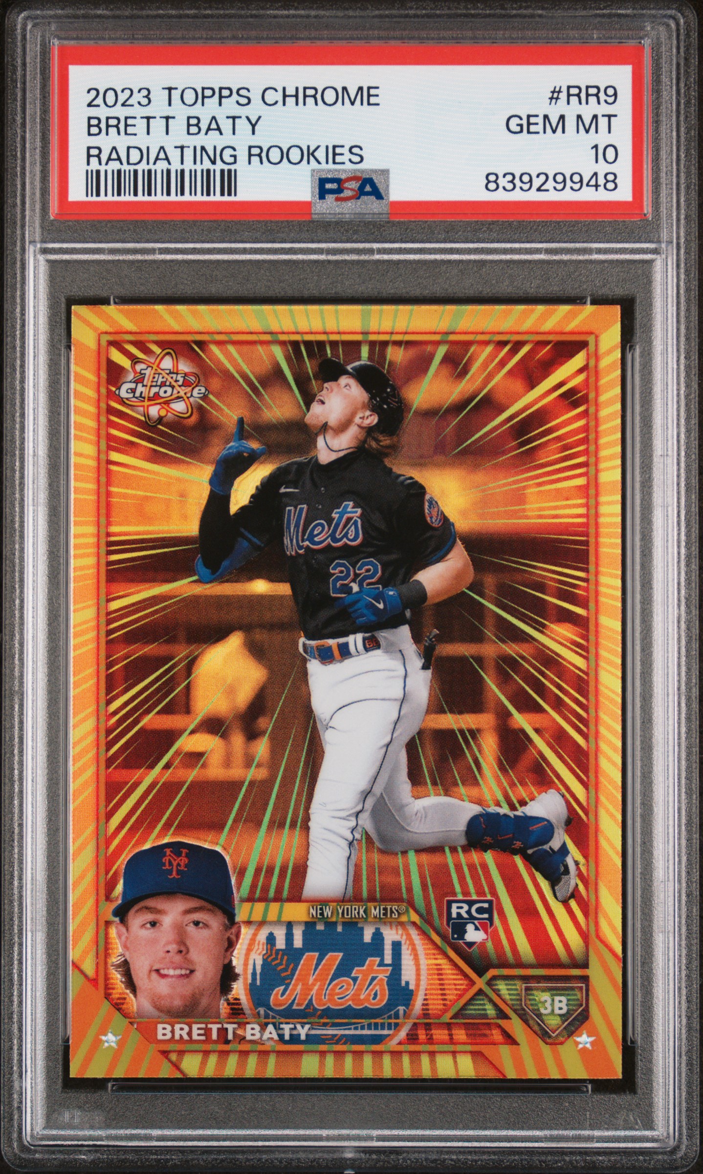 2023 TOPPS CHROME RADIATING ROOKIES #RR9 BRETT BATY