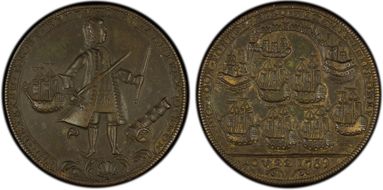 1739 Medal Betts-232 AU55