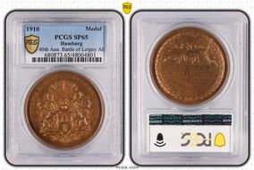 1910 Medal 40th Ann. Battle of Loigny AE SP65