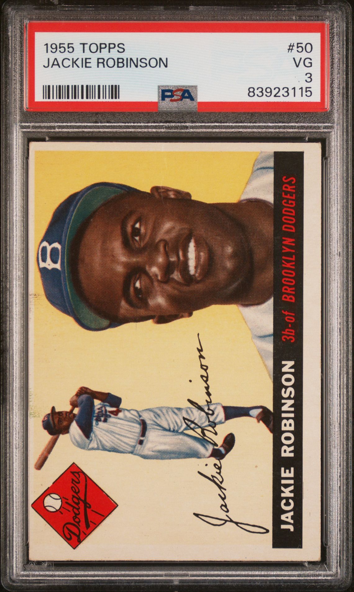 1955 Topps TOPPS #50 Jackie Robinson front