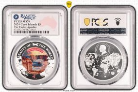 2024 $5 The Twelve Apostles Beauty of the World MS70